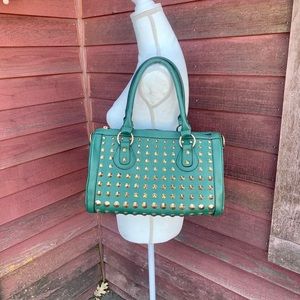 Green Studded Purse